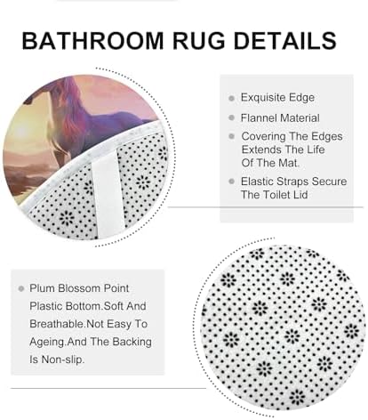 4-Piece Rainbow Unicorn Bath Set