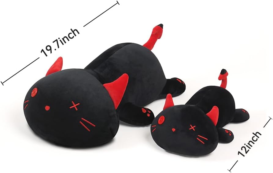 Black Cat Plush Pillow