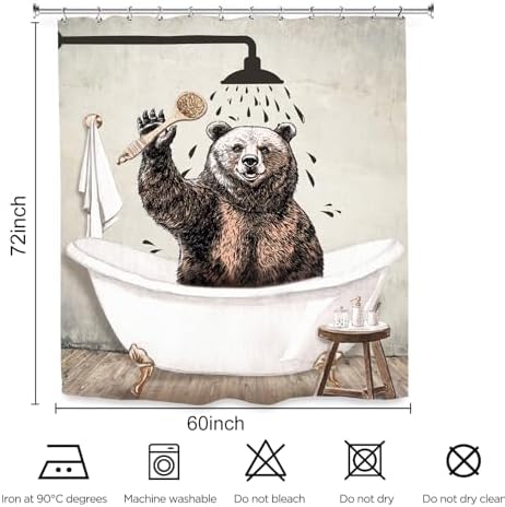 Fun Animal Bath Curtains