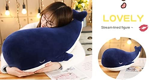 MUPI Whale Plush Pillow Soft Comfy for Kids Adults