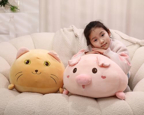 Adorable Cat Plush Pillow for Kids Adults