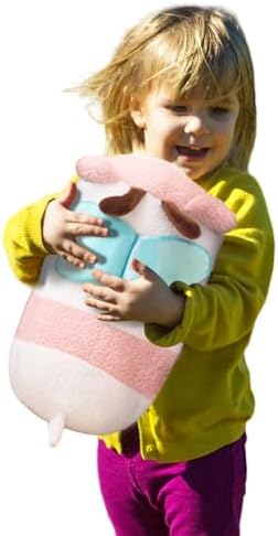 Cute Plush Pillow Kawaii Animal Toy for Kids Pink Design
