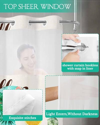 TocaHome Summer Gnome Sunflower Bath Shower curtain set