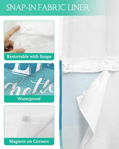 Sunlit Window Bath Shower Curtain Set