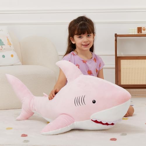 39 Giant Shark Plush Pillow for Kids Adults