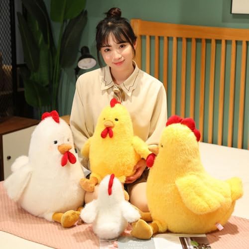 Cute Chicken Plush Pillow Toy 177in White