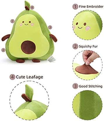 Niuniu Daddy 173 Avocado Plush Pillow for Kids