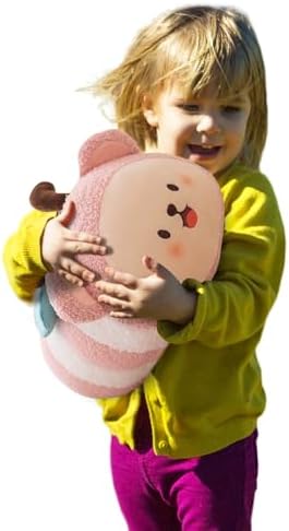 Cute Plush Pillow Kawaii Animal Toy for Kids Pink Design