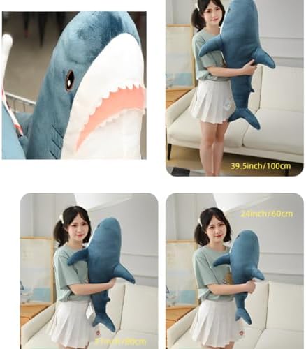 DongAi Plush Shark Pillow Safe and Cute for Kids