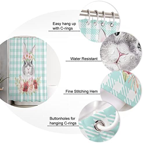 Waterproof Shower Curtain Set