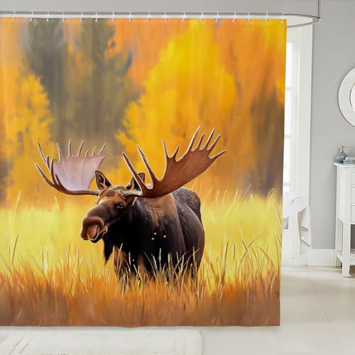 Feelyou Kids Moose Shower Curtain 72x78