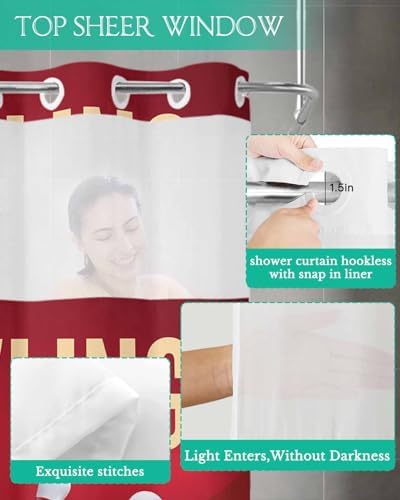 TocaHome Sports Theme Shower Curtain with Snap Liner 48x72 Inches
