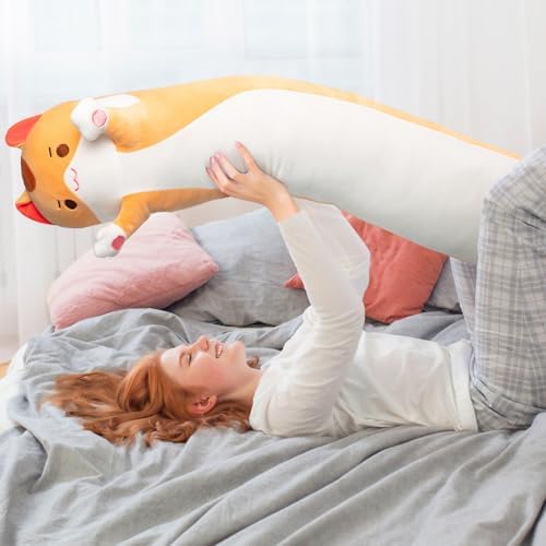 Caaaat Long Cat Plush Body Pillow 36 Huggable Cat Pillow for Kids
