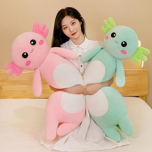 Axolotl Plush Pillow - Cute Stuffed Animal Best for Reading Relaxation Naps