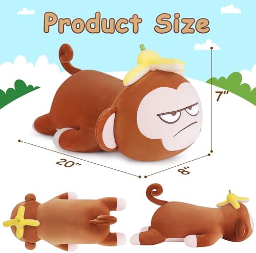 Achwishap Monkey Plush Pillow