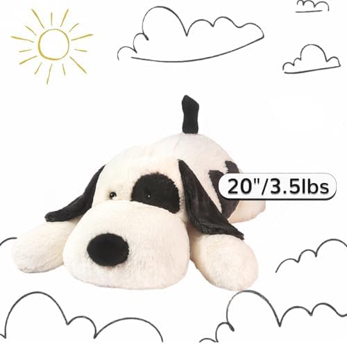 Weighted Plush Dog Pillow Toy