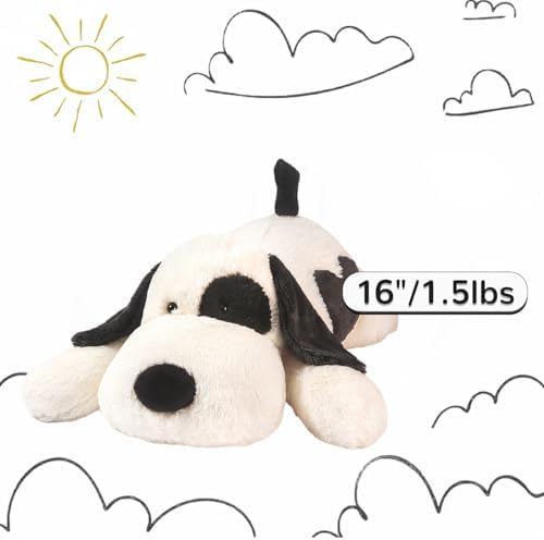 16 Weighted Dog Plush Pillow for Ko kids Adults Soft Huggable weighted