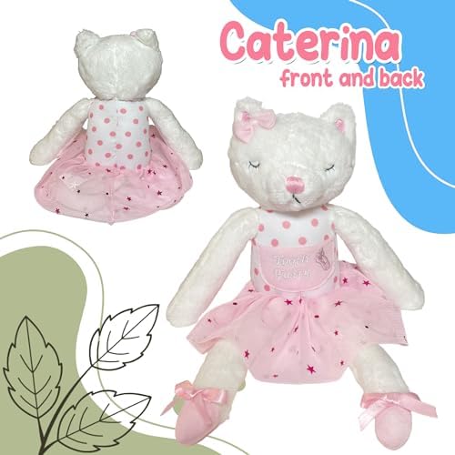 Caterina the Cat Ballerina Tooth Fairy Pillow for Girls