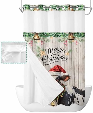 Waterproof Bath curtains with snap-in liner by TocaHome