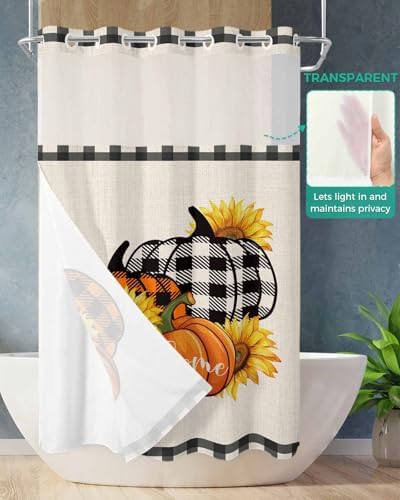 5478 No-Hook Fall Orange Pumpkins Soft Durable Fabric