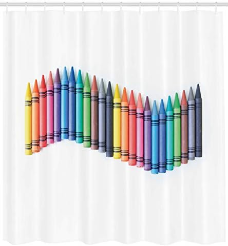 Unique Crayon Shower Curtain