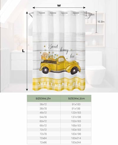 Luxury Absorbent Shower Curtain with Water-Resistant Design