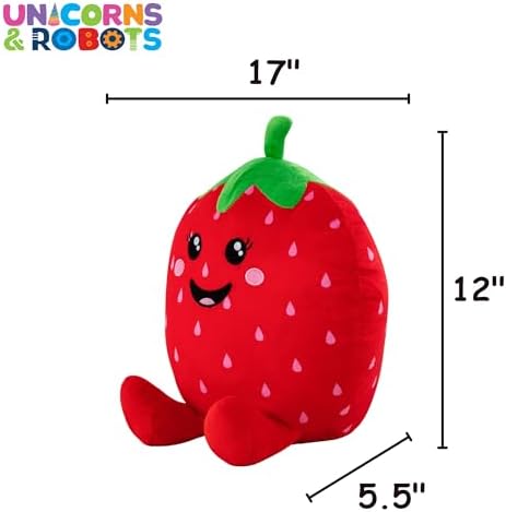 Strawberry Scented Plush Pillow Cozy Fun for Kids