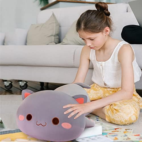 Cute Cat Stuffed Animal Pillow for Kids
