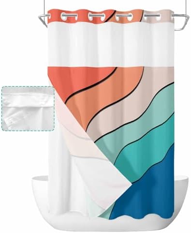Modern Luxury in the Washroom with Waterproof 36x72-Inch Shower Curtain Set