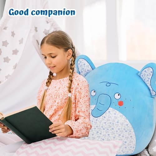 Elephant Plush Pillow 20-Inch