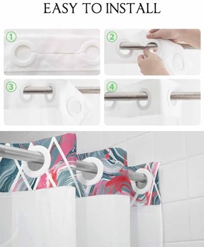 TocaHome No Hook Shower Curtain Set