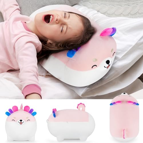CuteAxolotl Shiba Inu Plush Pillow Kawaii Stuffed Animal Gift for Kids Adults