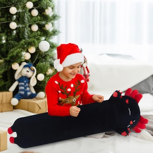 Chubbyjoy Long Axolotl Plush Pillow 35 Inch