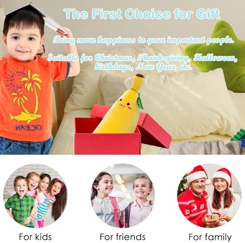 Cute Banana Plush Pillow Stuffed Animal for Kids