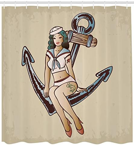 Ambesonne Anchor Shower Curtain