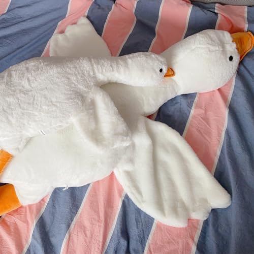 Big and Soft Plush Goose Pillow for Kids and Adults