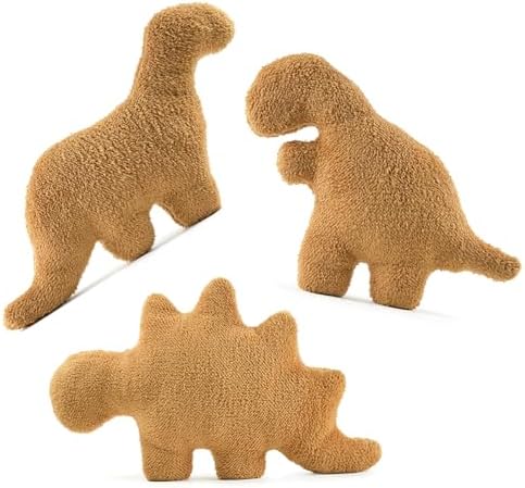 Psqueeze Dino nugget plush pillow set funny birthday gift for kids