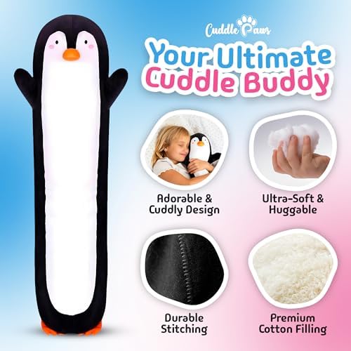 Adorable Penguin Plush Pillow - Perfect for Kids and Adults