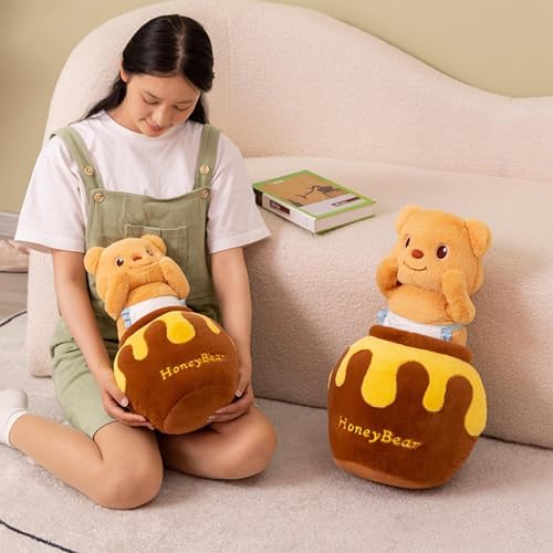 Plush Bear Pillow with Honey Bar Bear Stuffed Animal