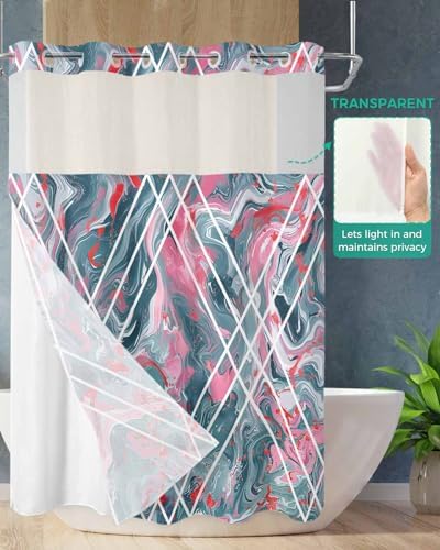 TocaHome No Hook Shower Curtain Set