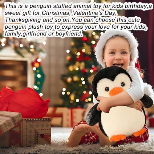 87 Penguin Plush Pillow Stuffed Animal Toy for Kids and Adults