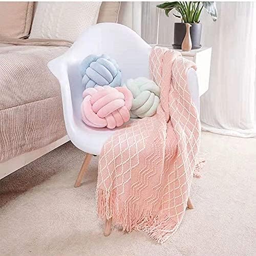 Mint-Knotted Plush Pillow for Kids