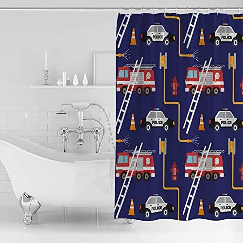 Sunteeny 72 Inch Purple Shower Curtain with Hooks