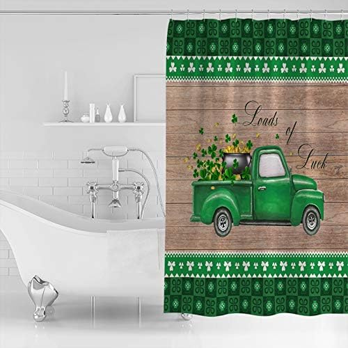 St Patricks Day Shamrock Showers Rustic Grain