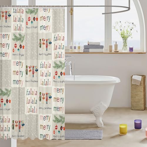 Nutcracker Christmas Bathroom Curtain Set - Magic for Your Bedside Moments