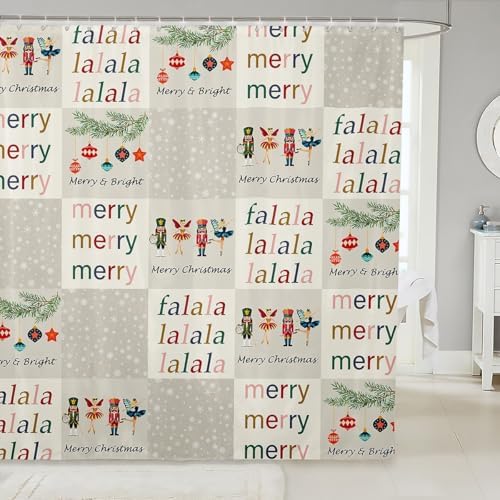 Nutcracker Christmas Bathroom Curtain Set - Magic for Your Bedside Moments