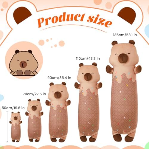 Adorable Fluffy Plush Pillow - Capybara Design