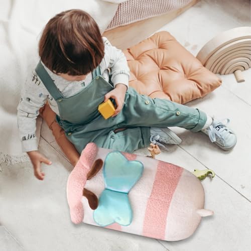 Cute Plush Pillow Kawaii Animal Toy for Kids Pink Design