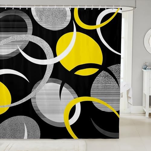 Feelyou Abstract Art Bath Curtain for Kids
