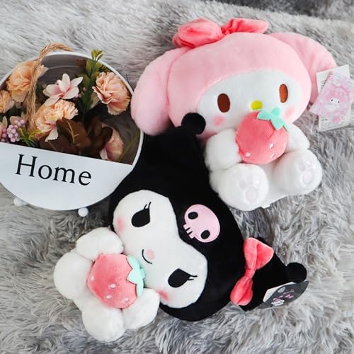 Brilliantly Cutesy Plush Doll with Strawberry Pillow